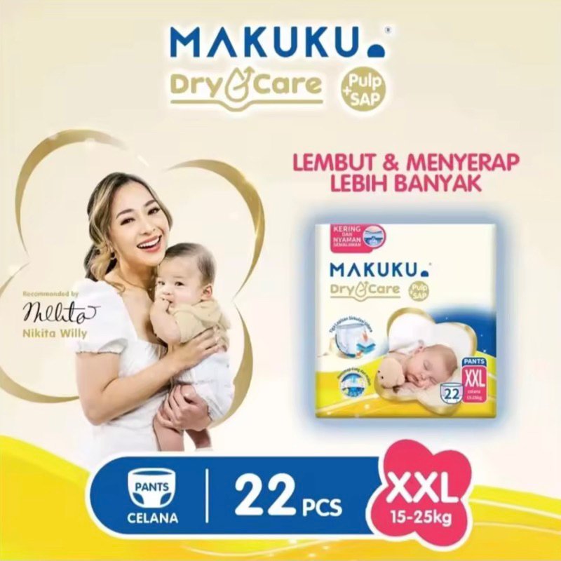 MAKUKU Dry Care Kini Tersedia Ukuran S Pants Moms