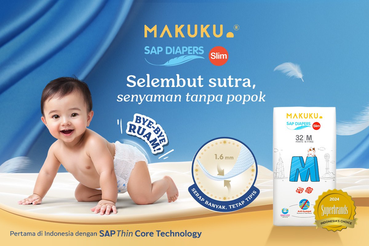MAKUKU Slim: Selembut Sutra, Senyaman Tanpa Popok!